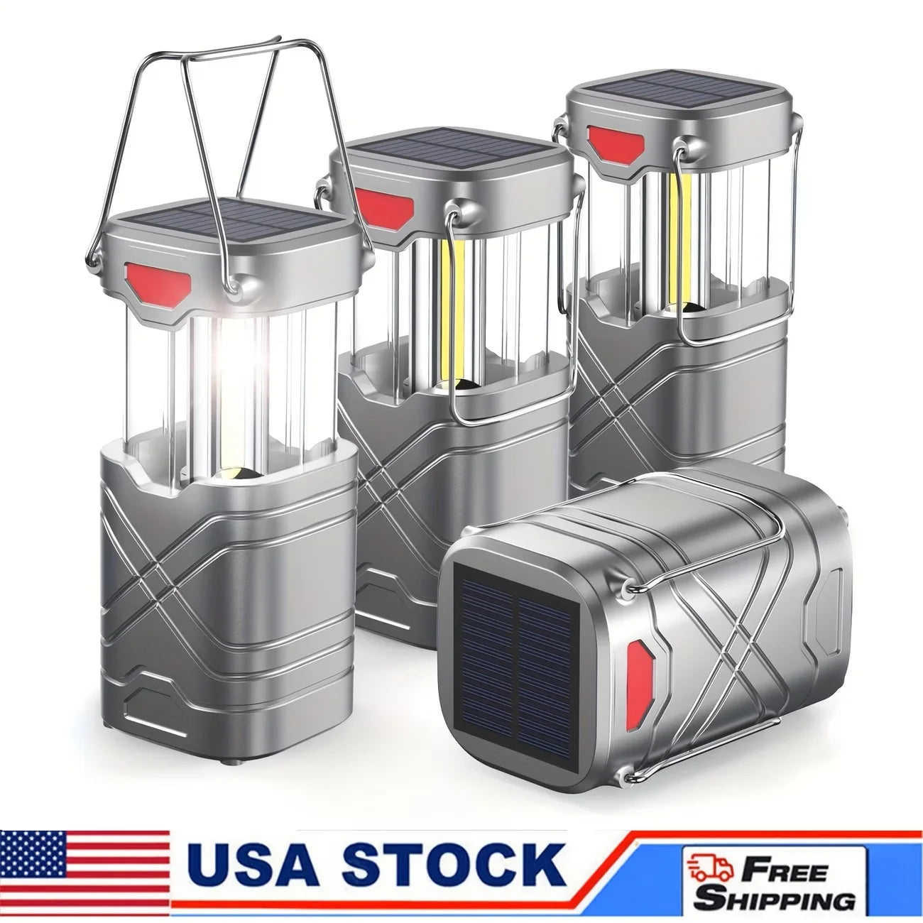2‑in‑1 Collapsible Lantern + Flashlight, Rechargeable