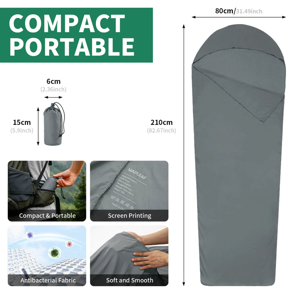 **Sleeping Bag Liner Only** Camping Sheet Outdoor Travel Hiking Camping Sleeping Bag Lightweight Portable Summer Sleeping Bag