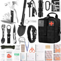 142-Piece Professional Survival And First Aid Kit with Carry Bag Ideal for Men Fathers Camping And Outdoor Adventure Lovers