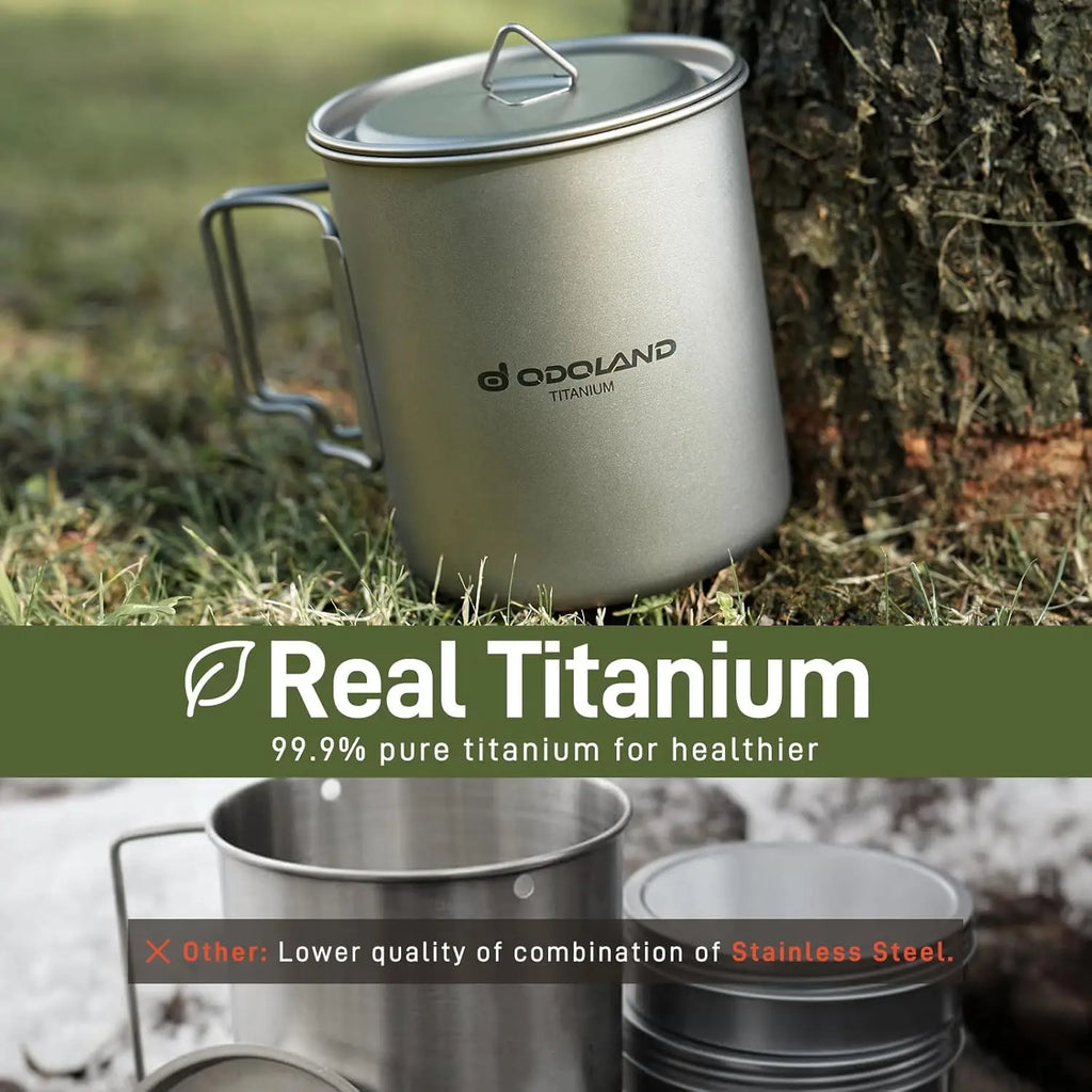 Titanium Camping Pot Set
