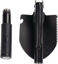 Folding Shovel Military Camping Shovel Survival Gear Entrenching Tool with Carrying Pouch Metal Handle
