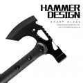 Multifunctional Camping Hatchet Non Slip Grooved Handle Portable Hand Axe With Protective Nylon Sheath Lightweight Outdoor Cutting Tool For Camping Firewood Cutting Hiking Backpacking Hobby Collection Gift