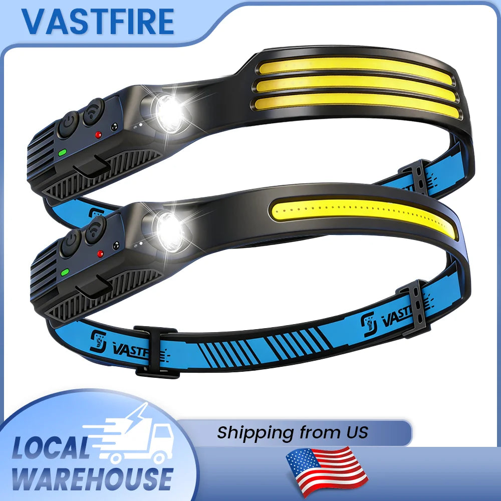 Sensor‑Activated Headlamp — USB‑C Rechargeable