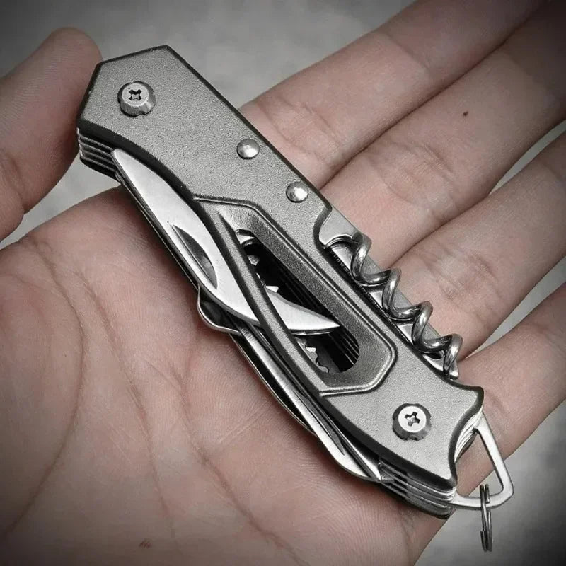 Multi-Functional Swiss Knife Outdoor Camp Multi-Tool Bottle Opener Portable Folding Knife Scissors Saw Military Pocket Knife..