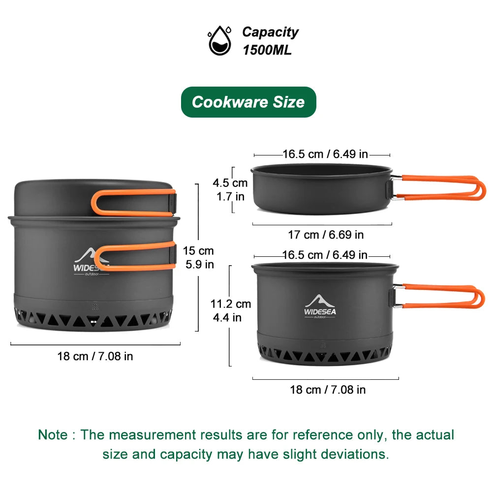 Camping Cookware Pot Set