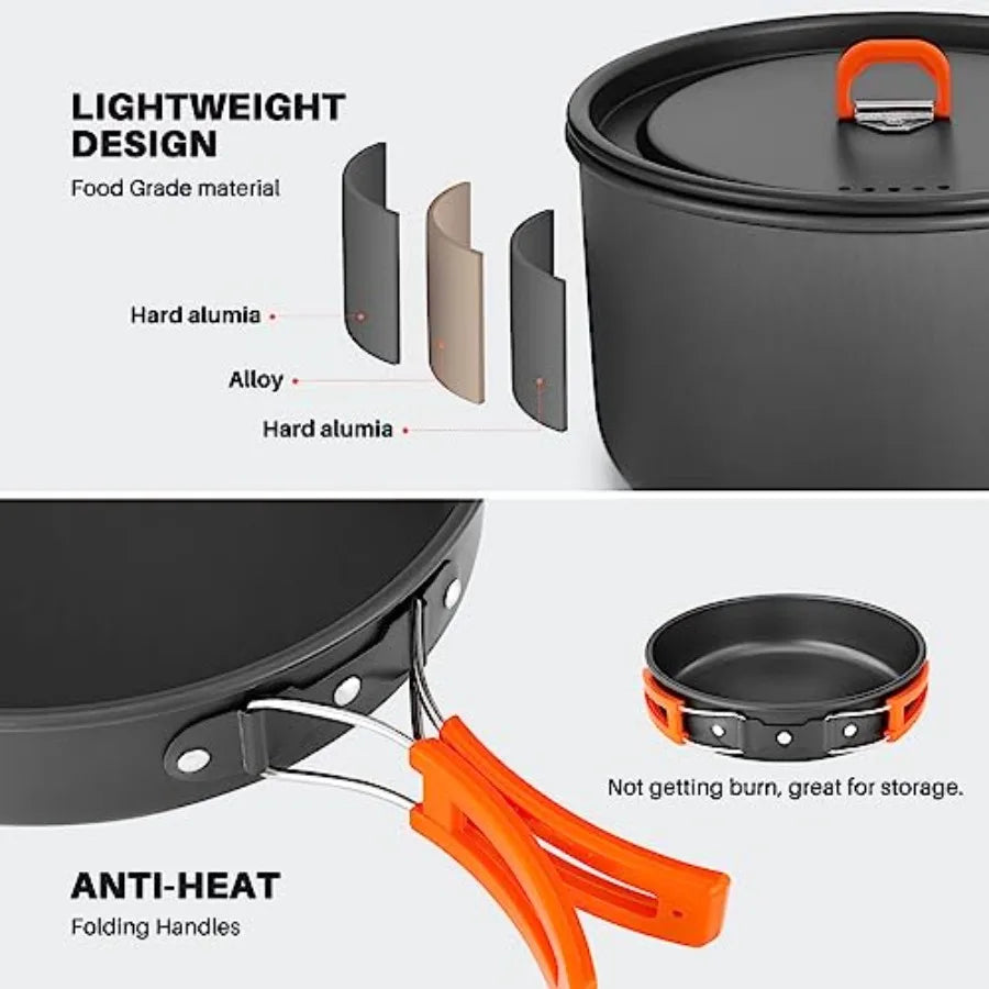 Aluminum Camping Cookware Set