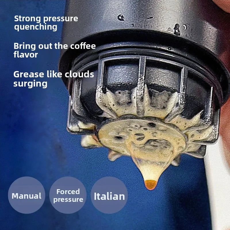 3 In 1 Portable Coffee Machine Hot/Cold Water Manual Espresso Maker For Capsule & Ground Hand Press Brewer hiking Travel