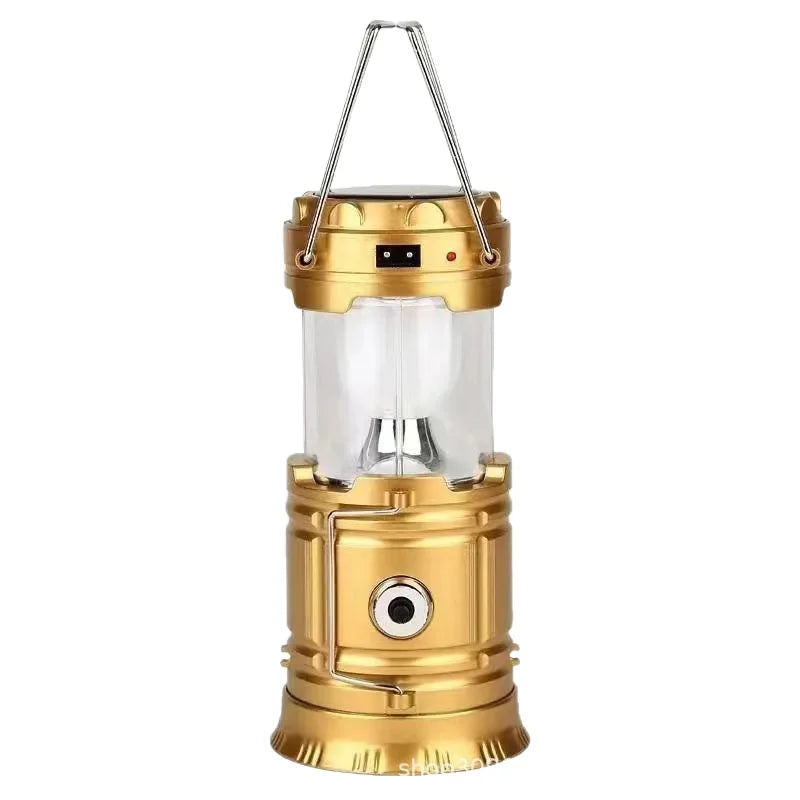 Retractable Solar Lantern — Compact Camp Glow