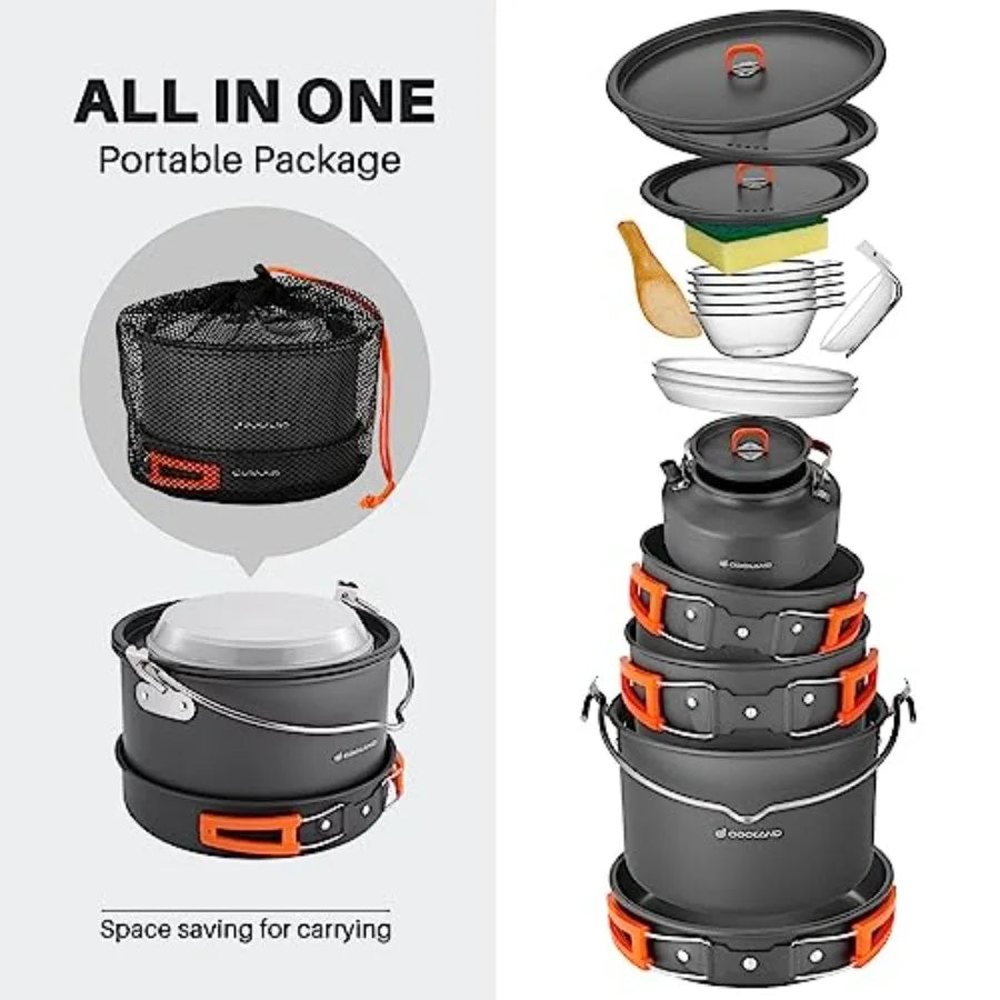 Aluminum Camping Cookware Set