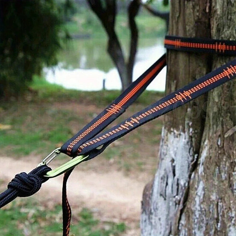 2/4 piece heavy duty climbing buckle and adjustable nylon hammock straps - for hammock straps, outdoor equipment, hammock fittings, sturdy construction, camping gear that can withstand 600 ib