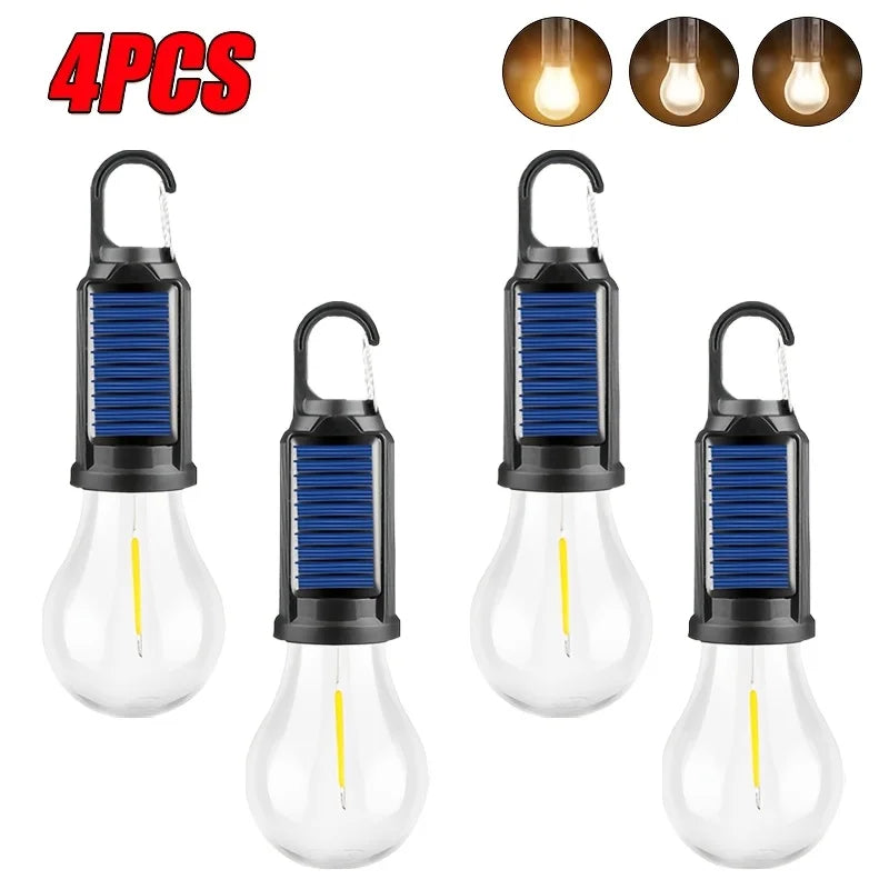 Solar + USB Camp Bulbs — Multi‑Pack Utility Lights