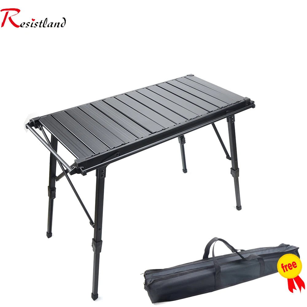 Camping Folding Removable IGT Wood Table Gas Stove Portable Lightweight Camp BBQ Grill Table Outdoor Picnic Fishing Table