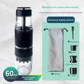 3 In 1 Portable Coffee Machine Hot/Cold Water Manual Espresso Maker For Capsule & Ground Hand Press Brewer hiking Travel