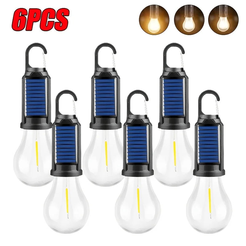 Solar + USB Camp Bulbs — Multi‑Pack Utility Lights