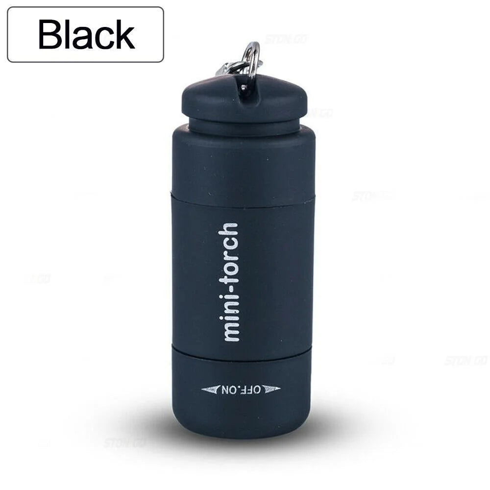 Mini Keychain Flashlight USB Rechargeable LED Torch Ultra Bright Pocket Light Waterproof Key Ring Handheld Flashlight for Outdoor Camping Hiking Emergency Night Walking Portable Lighting Tool for Everyday Carry and Travel Out