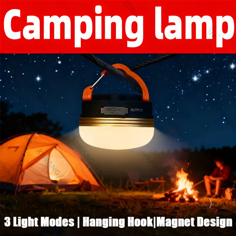 LED Lantern Portable Camping Light 3 Lighting Modes Camplights Hanging Outdoor Tent Home Emergency Lamp with Magnet