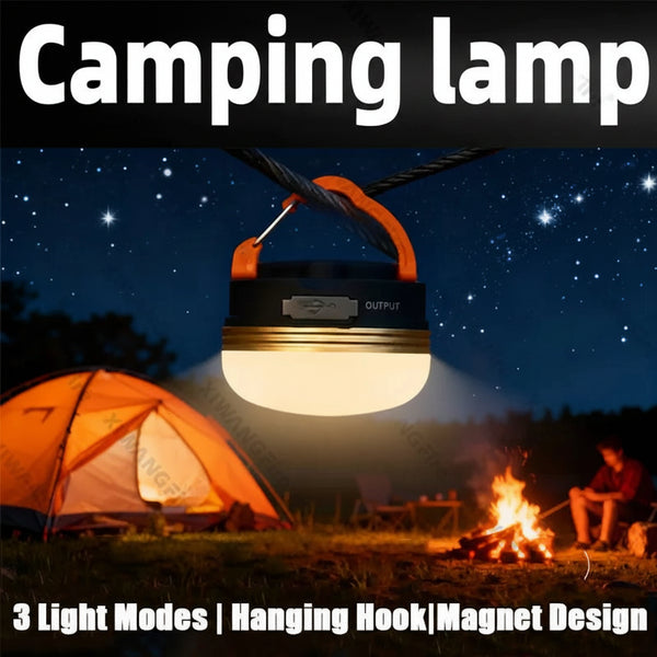 Magnetic Hanging Lantern — 3‑Mode Camp Light