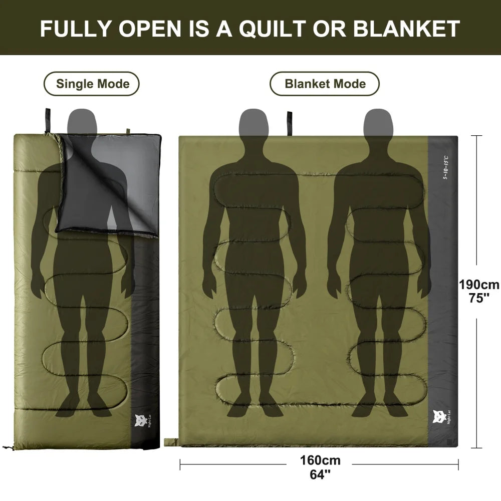 Night Cat 3-Season Sleeping Bag