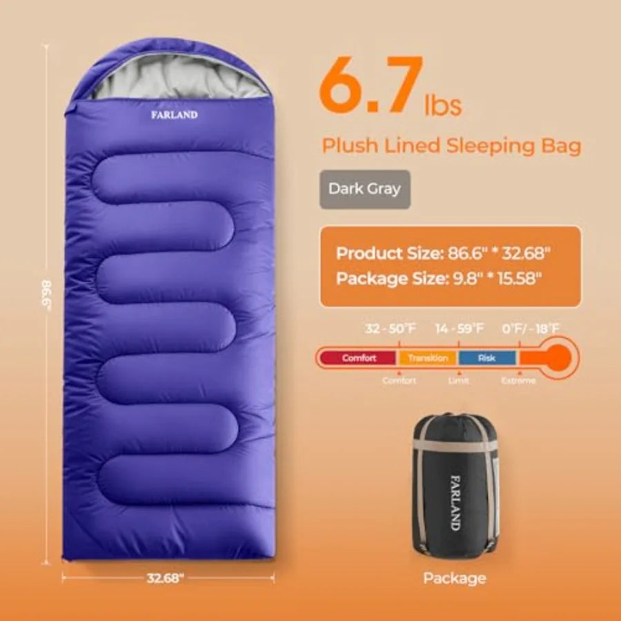 Fleece-Lined Sleeping Bag