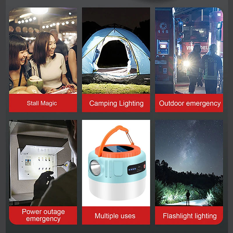 Solar Lantern with Remote — PowerBank Combo Light