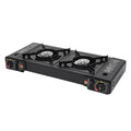 Portable Camping Stove with Storage Case, 2 Burner Outdoor Cooking System for Picnic BBQ Camping Trip Backyard Family Camping