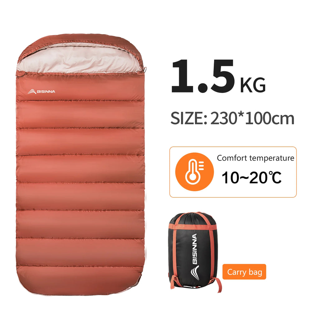 BISINNA Large Camping Sleeping Bag Lightweight 3 Season - Long Size