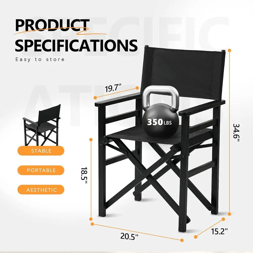 Director Camping Chairs (Set of 2)