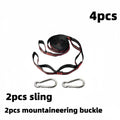 2/4 piece heavy duty climbing buckle and adjustable nylon hammock straps - for hammock straps, outdoor equipment, hammock fittings, sturdy construction, camping gear that can withstand 600 ib