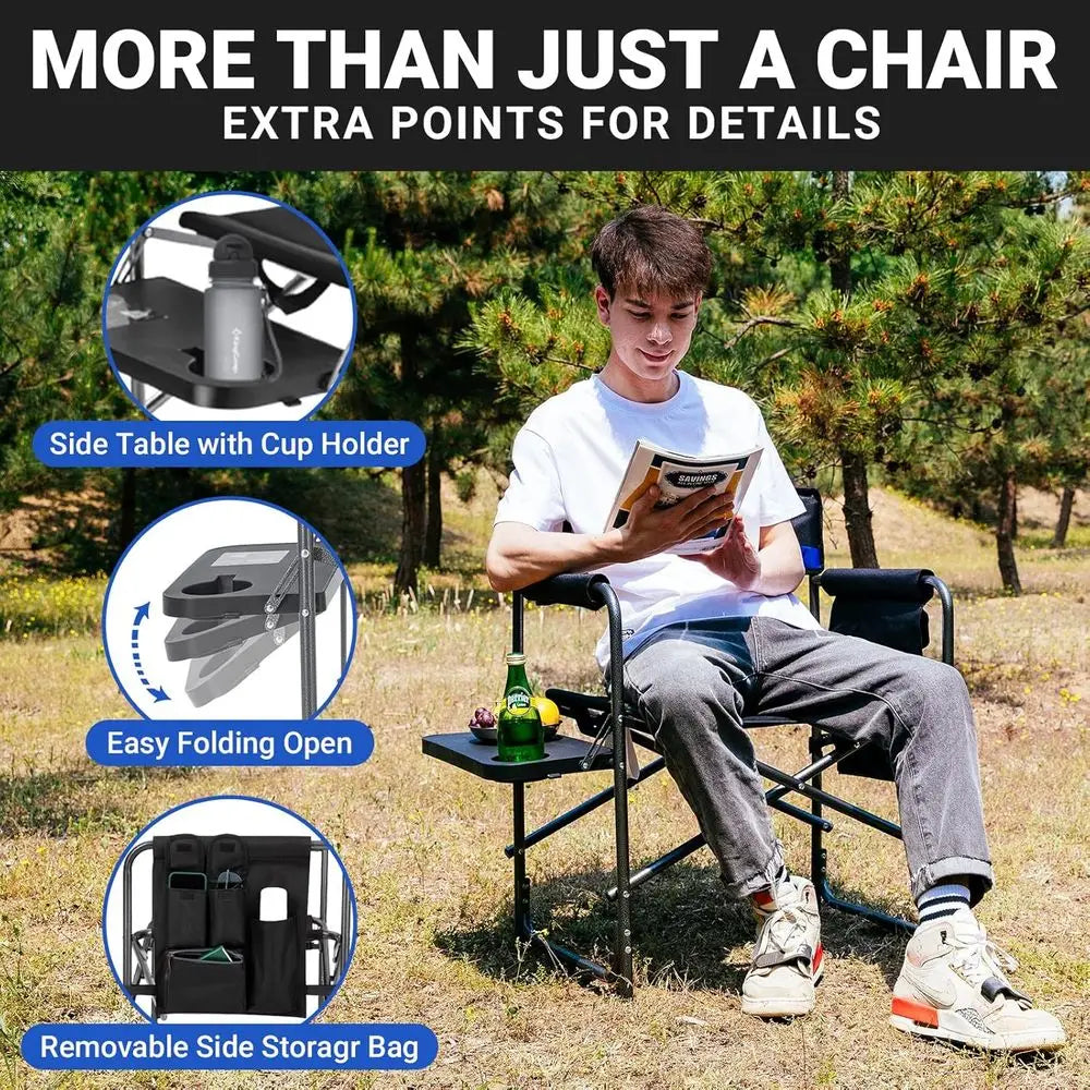 Padded Folding Camping Chairs (2-Pack)