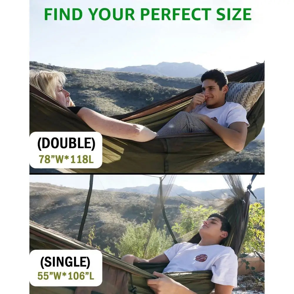 Lightweight Hammock with Mosquito Net
