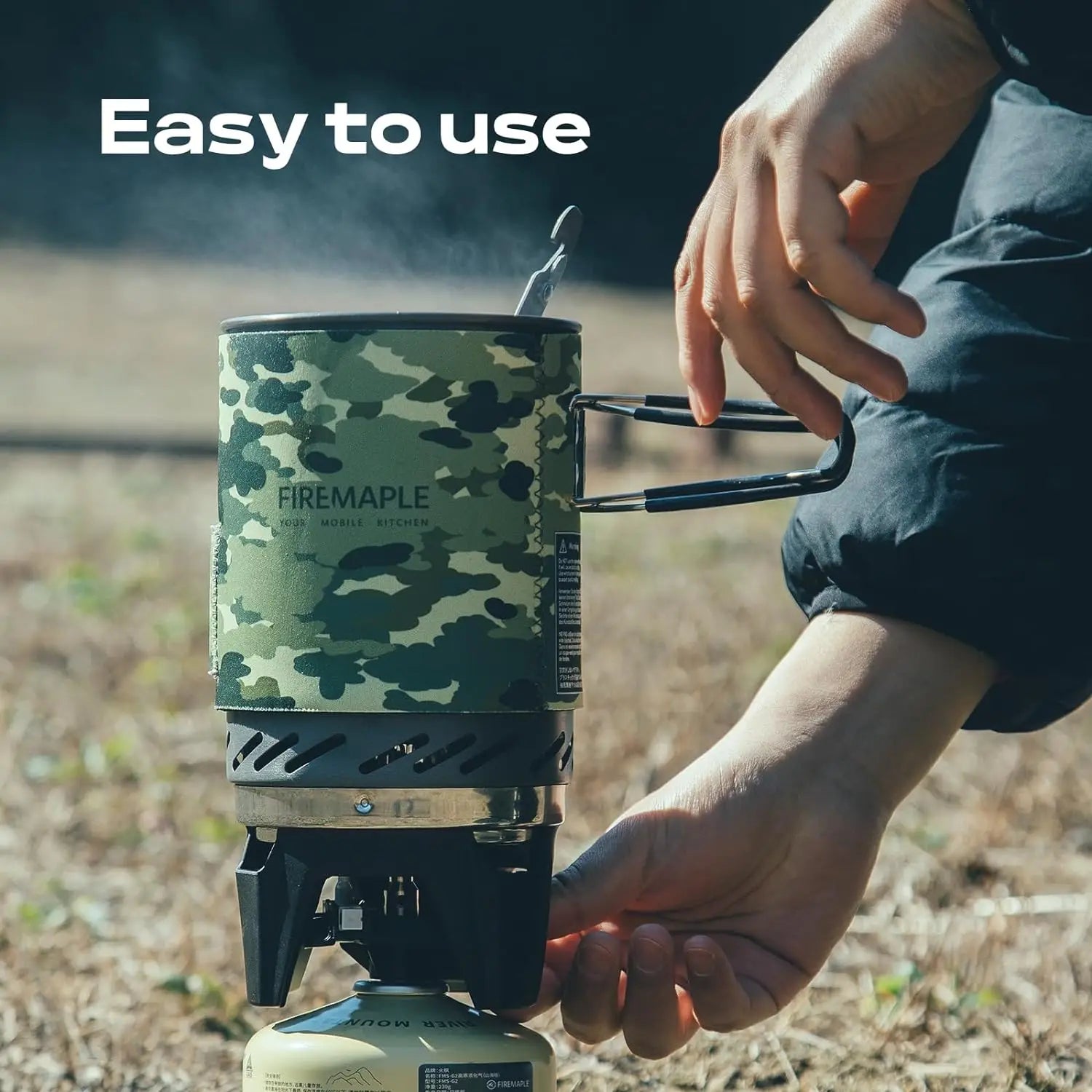 Fire Maple Star X1 Cooking System Camouflage Camping Gas Stoves Outdoor Hiking With Heat Exchanger Pot Bowl Portable Burners