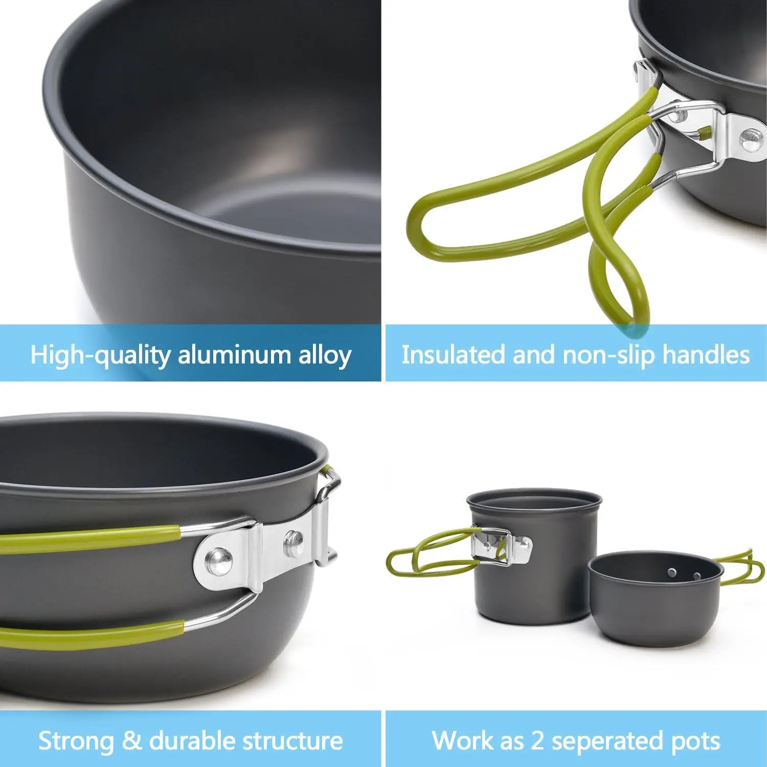 9-Piece Camping Cookware Set