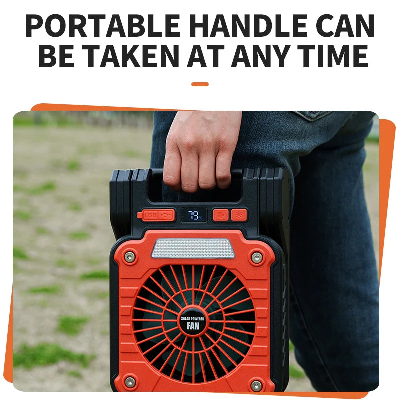 Solar Lantern Fan — Foldable 8‑Hour Breeze Light