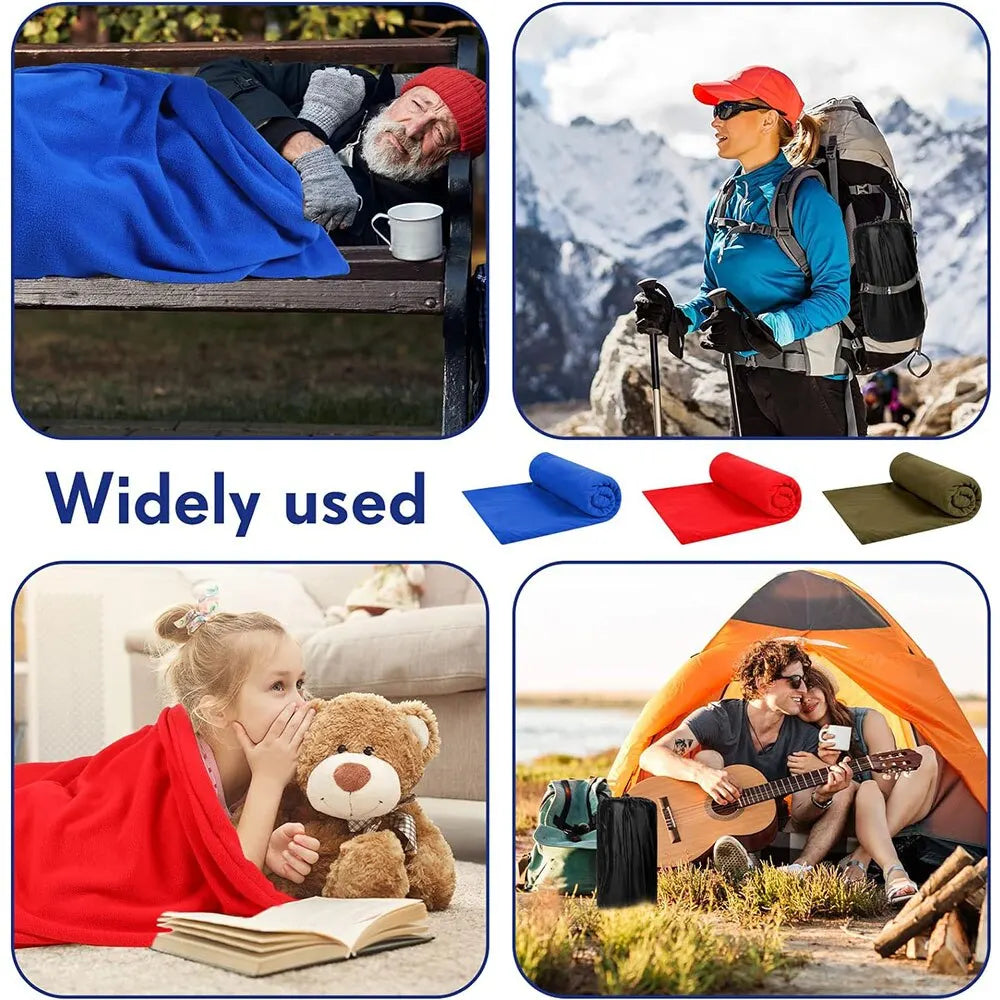 Fleece **Sleeping Bag Liner Only**. Portable Ultra-light Polar Travel Sheets for Adults Outdoor Camping Tent Bed Warm Sleeping Bag Liner