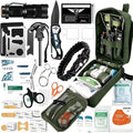 Multi-Functional Tool Backpack Emergency Survival Kit Camping Gear First Aid Supplies with MOLLE Pouches Suitable for Hunting Camping Gardening Outdoor Adventure