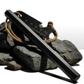 3-piece set, iron magnesium ignition rod ignition kit, including hexagonal iron magnesium rod, igniter and hanging rope, waterproof survival fire sickle steel, suitable for outdoor equipment such as camping, hiking, backpacki