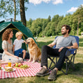 Camping Chair for Adults, Portable Folding Chair, Light Gray