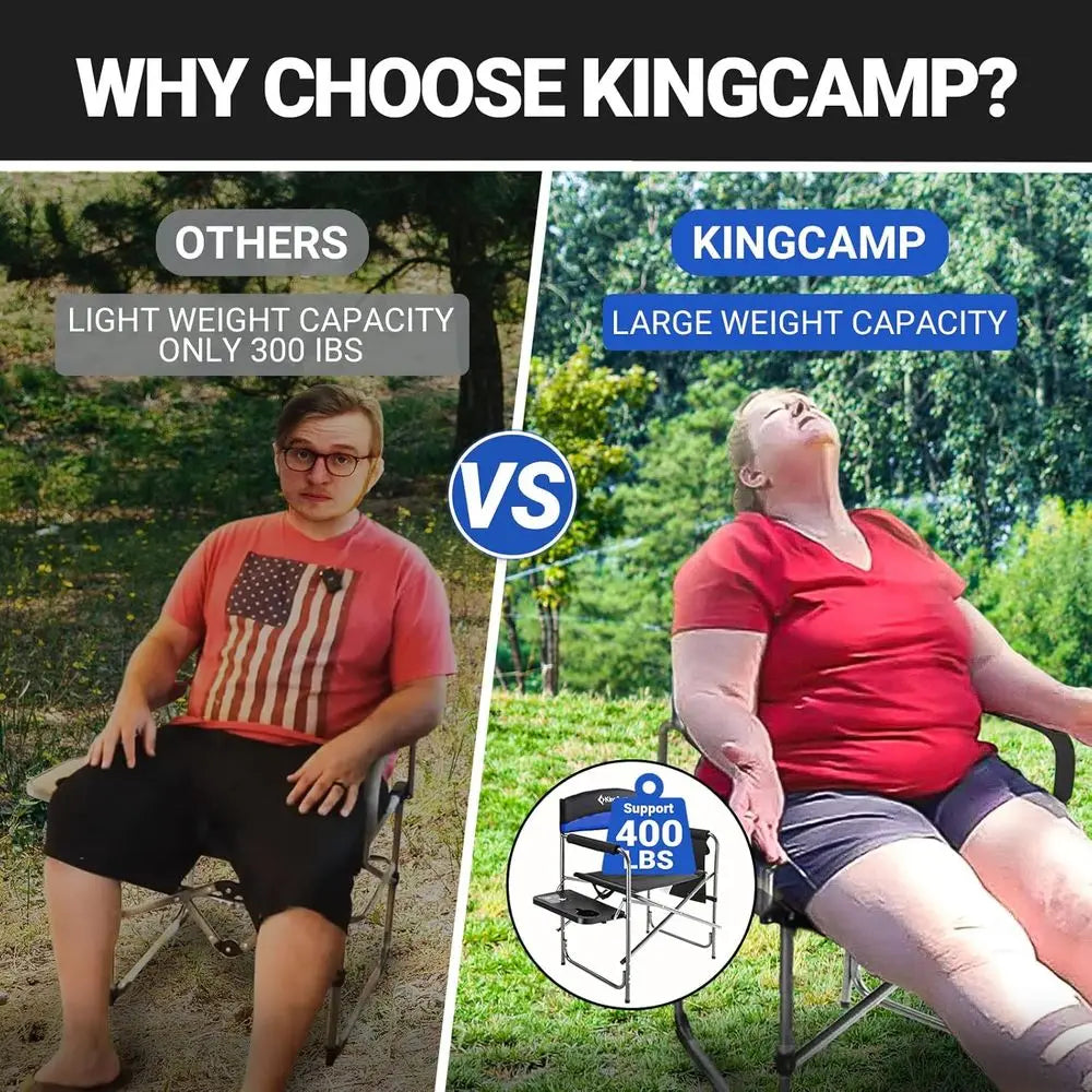 Padded Folding Camping Chairs (2-Pack)