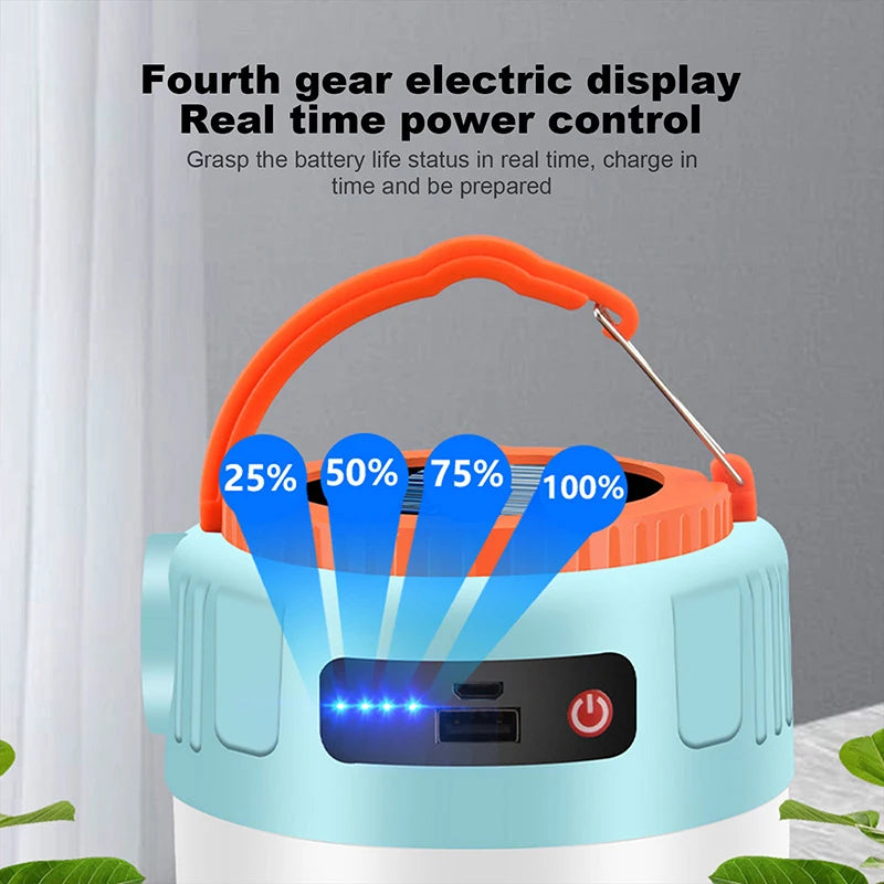 Solar Lantern with Remote — PowerBank Combo Light
