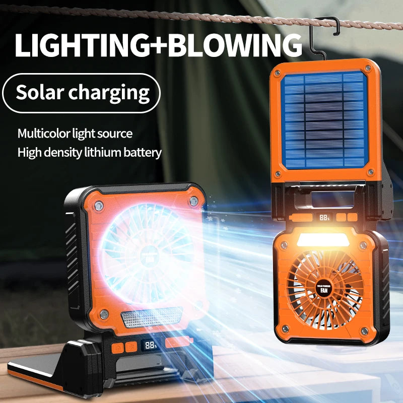 Solar Lantern Fan — Foldable 8‑Hour Breeze Light