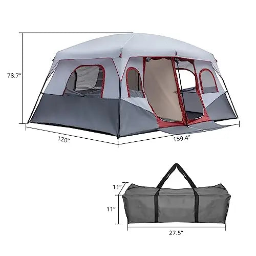 10-Person Cabin Camping Tent