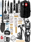 217-Piece Survival Kit with First Aid Kit and Survival Tools Storage Bag for Outdoor Activities Adventure Travel Camping Hiking