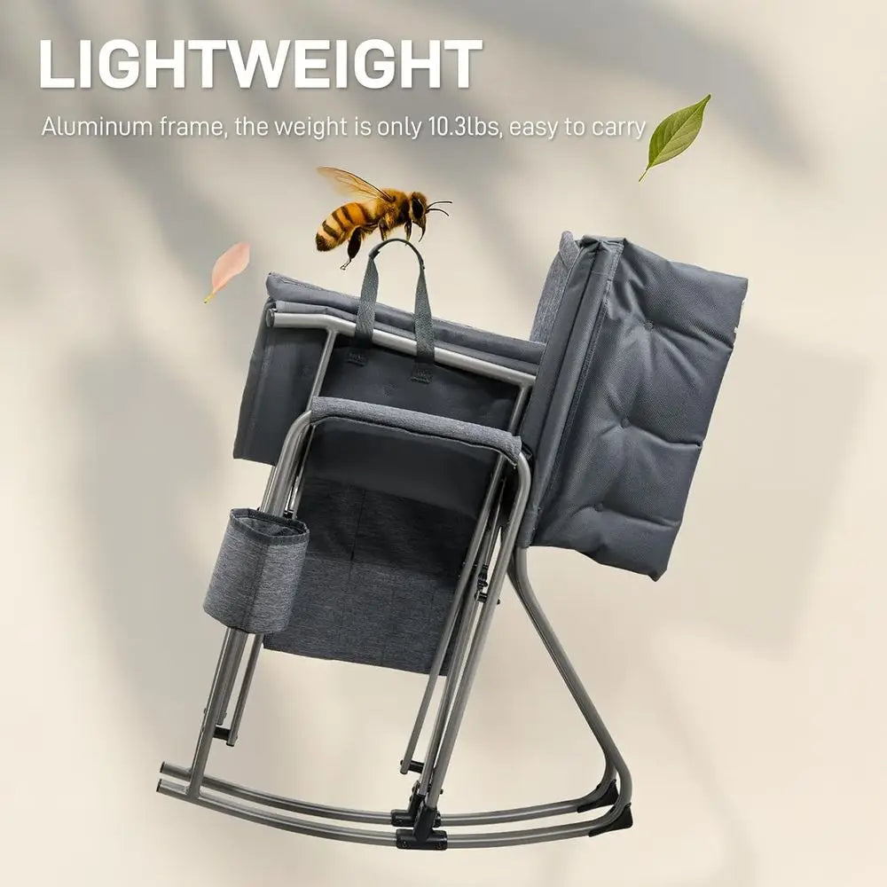 Padded Rocking Camping Chair