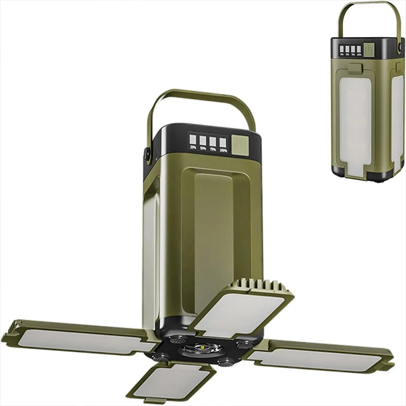 Solar Fold‑Out Lantern — 6‑Mode Area Light