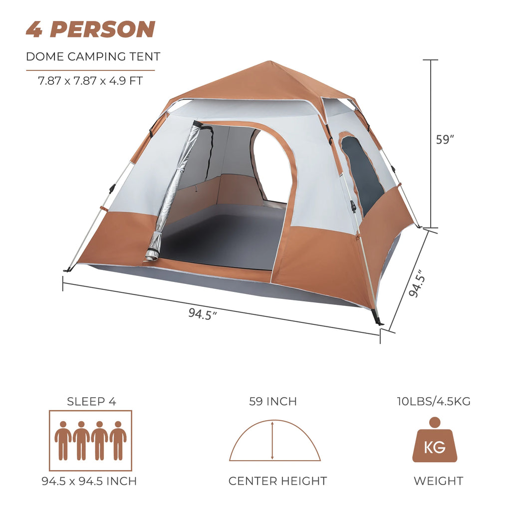 4-Person Instant Pop-Up Tent