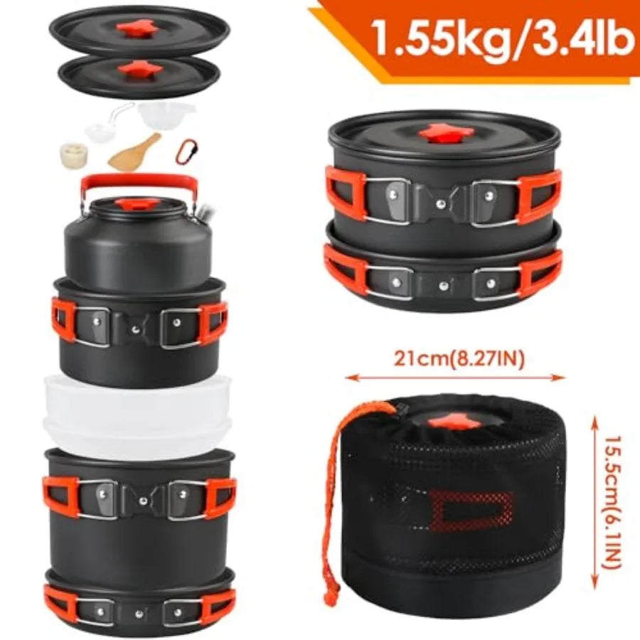 Non-Stick Camping Cookware Set