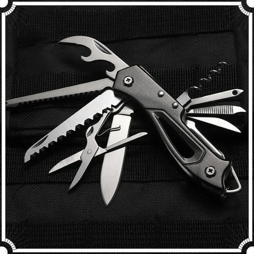.Multi-Functional Swiss Knife Outdoor Camp Multi-Tool Bottle Opener Portable Folding Knife Scissors Saw Military Pocket Knife