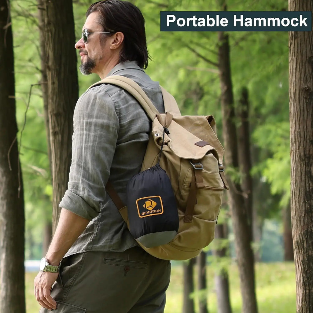 Double Camping Hammock with Net