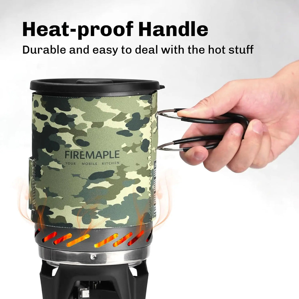 Fire Maple Star X1 Cooking System Camouflage Camping Gas Stoves Outdoor Hiking With Heat Exchanger Pot Bowl Portable Burners