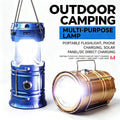 Retractable Solar Lantern — Compact Camp Glow